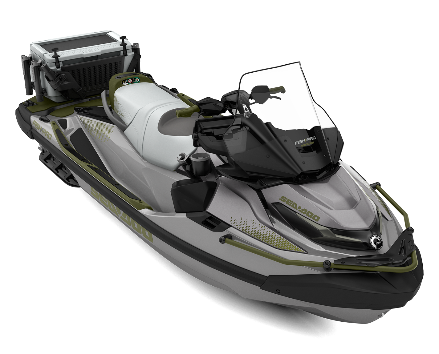 Fishpro Trophy 170, jetski Sea-Doo, écran, système audio, BRP