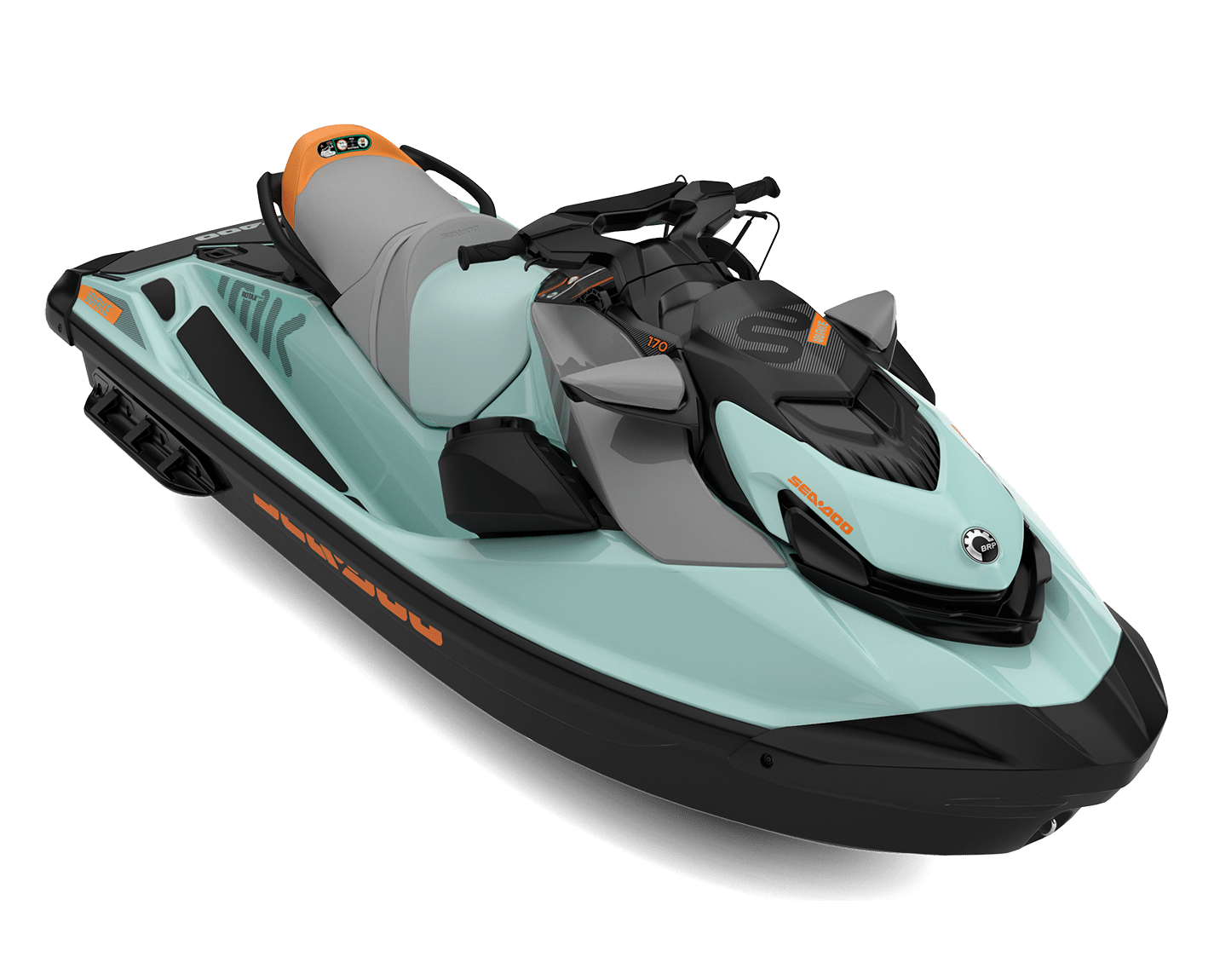 Jet Ski Sea Doo, WAKE 170 couleur menthe, sortie en mer, motomarine, sports nautiques, rangement avant